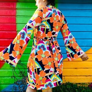 ❌SOLD❌ NWT Margaret Josephs 70s Funk  Wrap Dress
